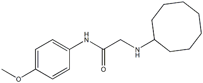 2-(cyclooctylamino)-N-(4-methoxyphenyl)acetamide Struktur