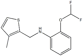 2-(difluoromethoxy)-N-[(3-methylthiophen-2-yl)methyl]aniline Struktur