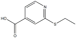 2-(ethylsulfanyl)pyridine-4-carboxylic acid Struktur