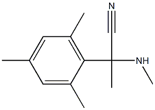 2-(methylamino)-2-(2,4,6-trimethylphenyl)propanenitrile Struktur