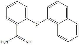 2-(naphthalen-1-yloxy)benzene-1-carboximidamide Struktur