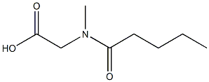 2-(N-methylpentanamido)acetic acid Struktur