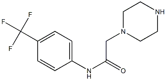 2-(piperazin-1-yl)-N-[4-(trifluoromethyl)phenyl]acetamide Struktur