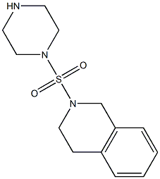 2-(piperazine-1-sulfonyl)-1,2,3,4-tetrahydroisoquinoline Struktur