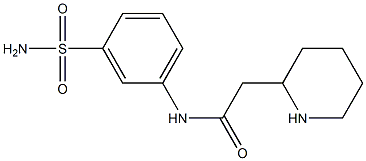 2-(piperidin-2-yl)-N-(3-sulfamoylphenyl)acetamide Struktur