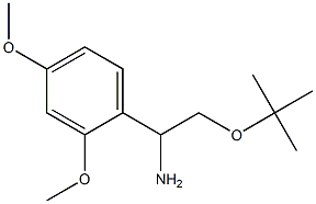 2-(tert-butoxy)-1-(2,4-dimethoxyphenyl)ethan-1-amine Struktur