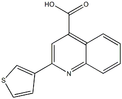 2-(thiophen-3-yl)quinoline-4-carboxylic acid Struktur