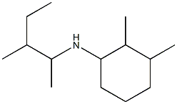 2,3-dimethyl-N-(3-methylpentan-2-yl)cyclohexan-1-amine Struktur