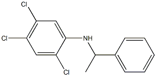 2,4,5-trichloro-N-(1-phenylethyl)aniline Struktur