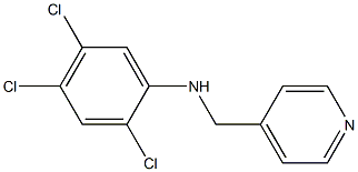 2,4,5-trichloro-N-(pyridin-4-ylmethyl)aniline Struktur