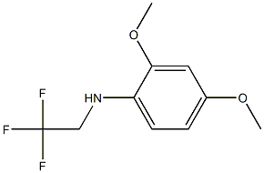 2,4-dimethoxy-N-(2,2,2-trifluoroethyl)aniline Struktur