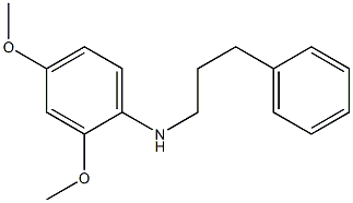 2,4-dimethoxy-N-(3-phenylpropyl)aniline Struktur