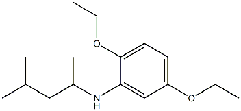 2,5-diethoxy-N-(4-methylpentan-2-yl)aniline Struktur