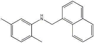 2,5-dimethyl-N-(naphthalen-1-ylmethyl)aniline Struktur