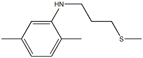 2,5-dimethyl-N-[3-(methylsulfanyl)propyl]aniline Struktur