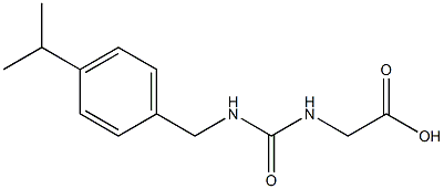 2-[({[4-(propan-2-yl)phenyl]methyl}carbamoyl)amino]acetic acid Struktur