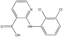 2-[(2,3-dichlorophenyl)amino]pyridine-3-carboxylic acid Struktur