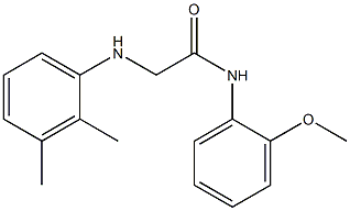 2-[(2,3-dimethylphenyl)amino]-N-(2-methoxyphenyl)acetamide Struktur