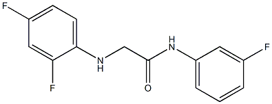 2-[(2,4-difluorophenyl)amino]-N-(3-fluorophenyl)acetamide Struktur