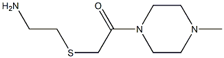 2-[(2-aminoethyl)sulfanyl]-1-(4-methylpiperazin-1-yl)ethan-1-one Struktur