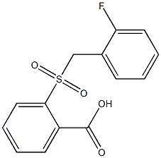 2-[(2-fluorobenzyl)sulfonyl]benzoic acid Struktur