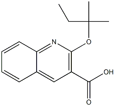 2-[(2-methylbutan-2-yl)oxy]quinoline-3-carboxylic acid Struktur