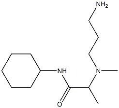 2-[(3-aminopropyl)(methyl)amino]-N-cyclohexylpropanamide Struktur