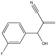 2-[(3-fluorophenyl)(hydroxy)methyl]prop-2-enenitrile Struktur