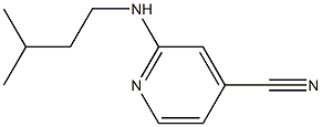 2-[(3-methylbutyl)amino]isonicotinonitrile Struktur