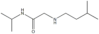 2-[(3-methylbutyl)amino]-N-(propan-2-yl)acetamide Struktur