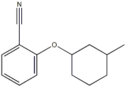 2-[(3-methylcyclohexyl)oxy]benzonitrile Struktur