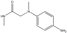 2-[(4-aminophenyl)(methyl)amino]-N-methylacetamide Struktur