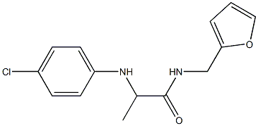 2-[(4-chlorophenyl)amino]-N-(furan-2-ylmethyl)propanamide Struktur