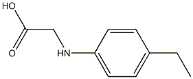 2-[(4-ethylphenyl)amino]acetic acid Struktur