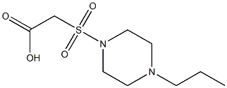 2-[(4-propylpiperazine-1-)sulfonyl]acetic acid Struktur