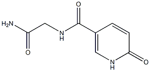 2-[(6-oxo-1,6-dihydropyridin-3-yl)formamido]acetamide Struktur