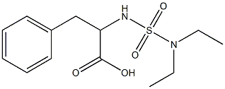 2-[(diethylsulfamoyl)amino]-3-phenylpropanoic acid Struktur