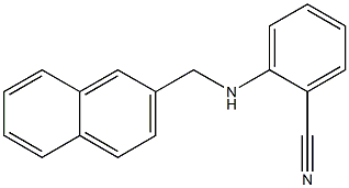 2-[(naphthalen-2-ylmethyl)amino]benzonitrile Struktur