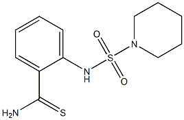 2-[(piperidine-1-sulfonyl)amino]benzene-1-carbothioamide Struktur