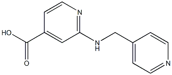 2-[(pyridin-4-ylmethyl)amino]pyridine-4-carboxylic acid Struktur