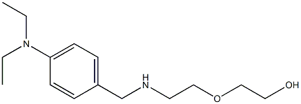 2-[2-({[4-(diethylamino)phenyl]methyl}amino)ethoxy]ethan-1-ol Struktur