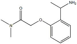 2-[2-(1-aminoethyl)phenoxy]-N,N-dimethylacetamide Struktur