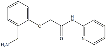 2-[2-(aminomethyl)phenoxy]-N-pyridin-2-ylacetamide Struktur