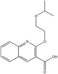 2-[2-(propan-2-yloxy)ethoxy]quinoline-3-carboxylic acid Struktur