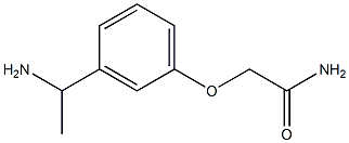 2-[3-(1-aminoethyl)phenoxy]acetamide Struktur