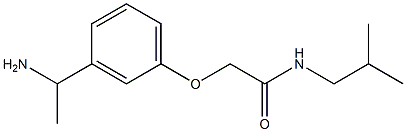 2-[3-(1-aminoethyl)phenoxy]-N-isobutylacetamide Struktur