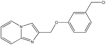 2-[3-(chloromethyl)phenoxymethyl]imidazo[1,2-a]pyridine Struktur