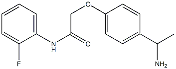 2-[4-(1-aminoethyl)phenoxy]-N-(2-fluorophenyl)acetamide Struktur