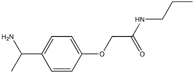 2-[4-(1-aminoethyl)phenoxy]-N-propylacetamide Struktur