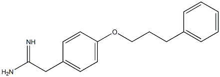 2-[4-(3-phenylpropoxy)phenyl]ethanimidamide Struktur